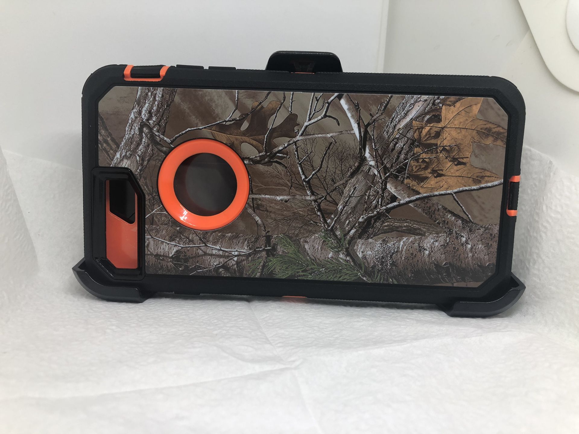 Orange tree Camo camouflage belt clip case for iPhone 7 Plus / iPhone 8 Plus