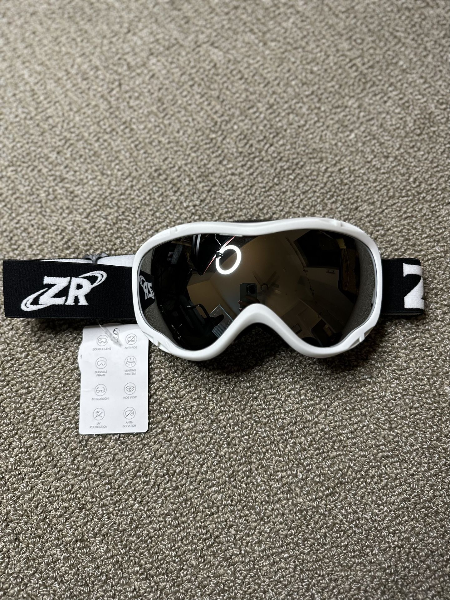 Zionor Goggles - Black Strap / Chrome Lens