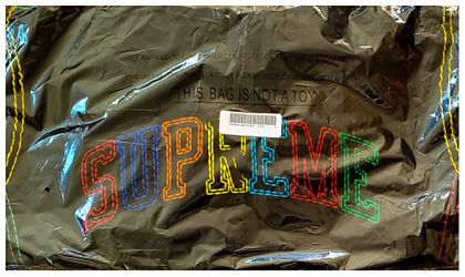 Supreme Big Stitch Hoodie Black Size Medium