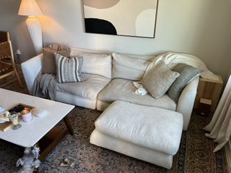 Valyou Feathers Sofa And Ottoman