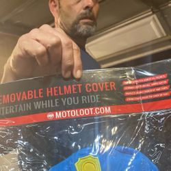 Removable helmet, cover police officer good for Halloween