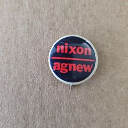 Vintage Nixon / Agnew Presidential Button 