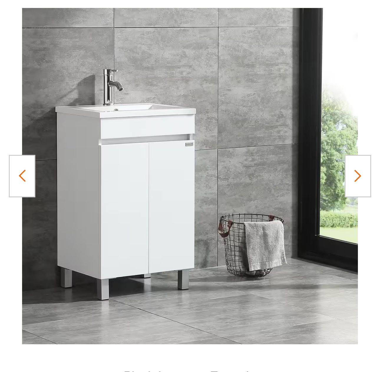 20 in. W x 16 in. D x 31.5 in. H Single Sink Freestanding Bathroom Vanity in White no including White Top and Faucet