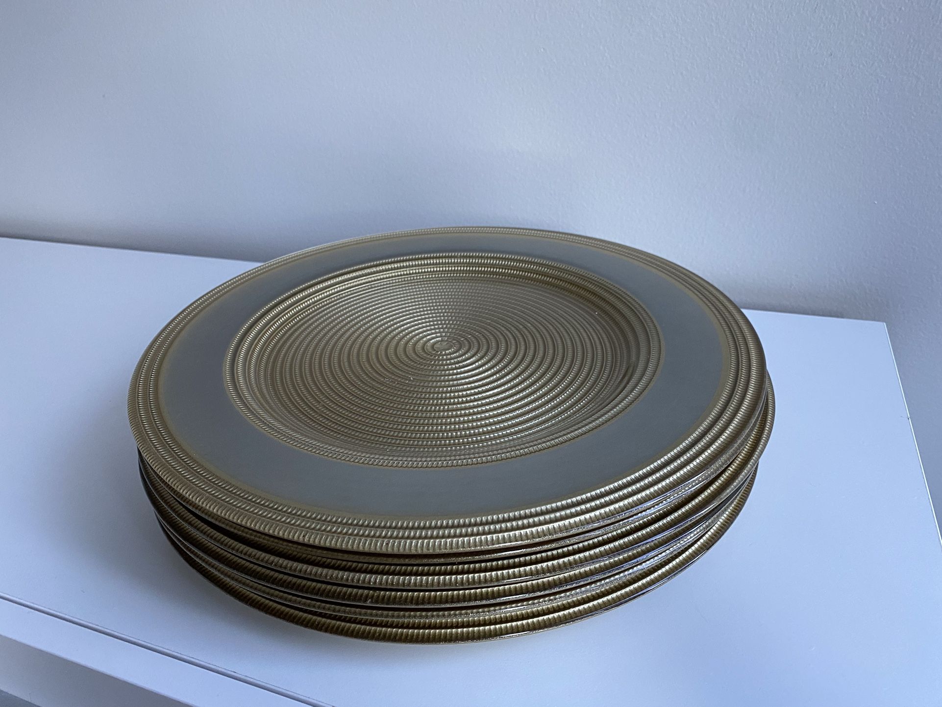 Set of Gold Charger Plates