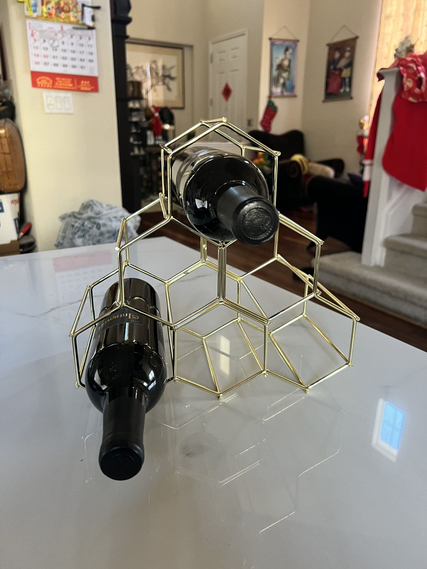 *New* Vanessa Williams Hexagonal Wine Rack -Wine not included  