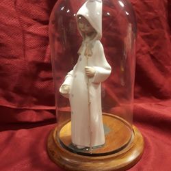 Beautiful LLADRO #4678  Shepherdess W/ Basket And Staff- Childrens Nativity Series - See Description And Photos