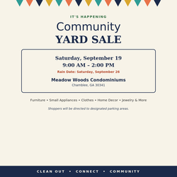 Community Yard Sale - Chanblee Tucker Road and Flindt