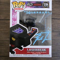 Signed Laserbeak funko pop