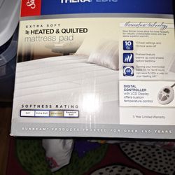 New  Heated, Quilted. mattrace  Cover Pad