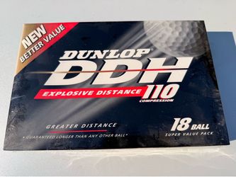 ✅ NEW Sealed DUNLOP DDH 18 x Golf Balls