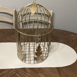 Gold decorative cage