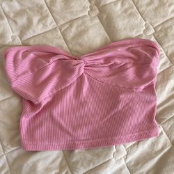 pink tube top