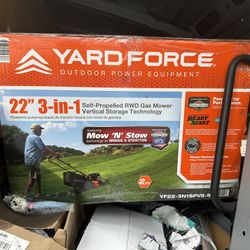 Yard Force 22" 3-in-1 Self- Propelled Gas Mower