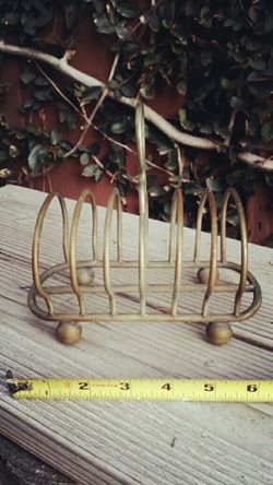 Vintage brass mail envelope holder