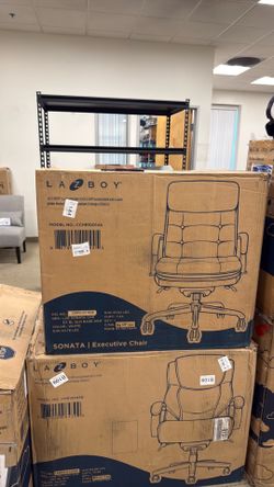 Executive Office Chair - LazBoy Sonata Tufted Desk Chair White - Open Box