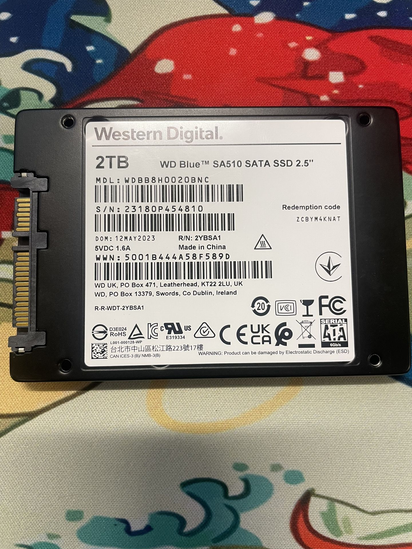 western digital 2tb sata ssd