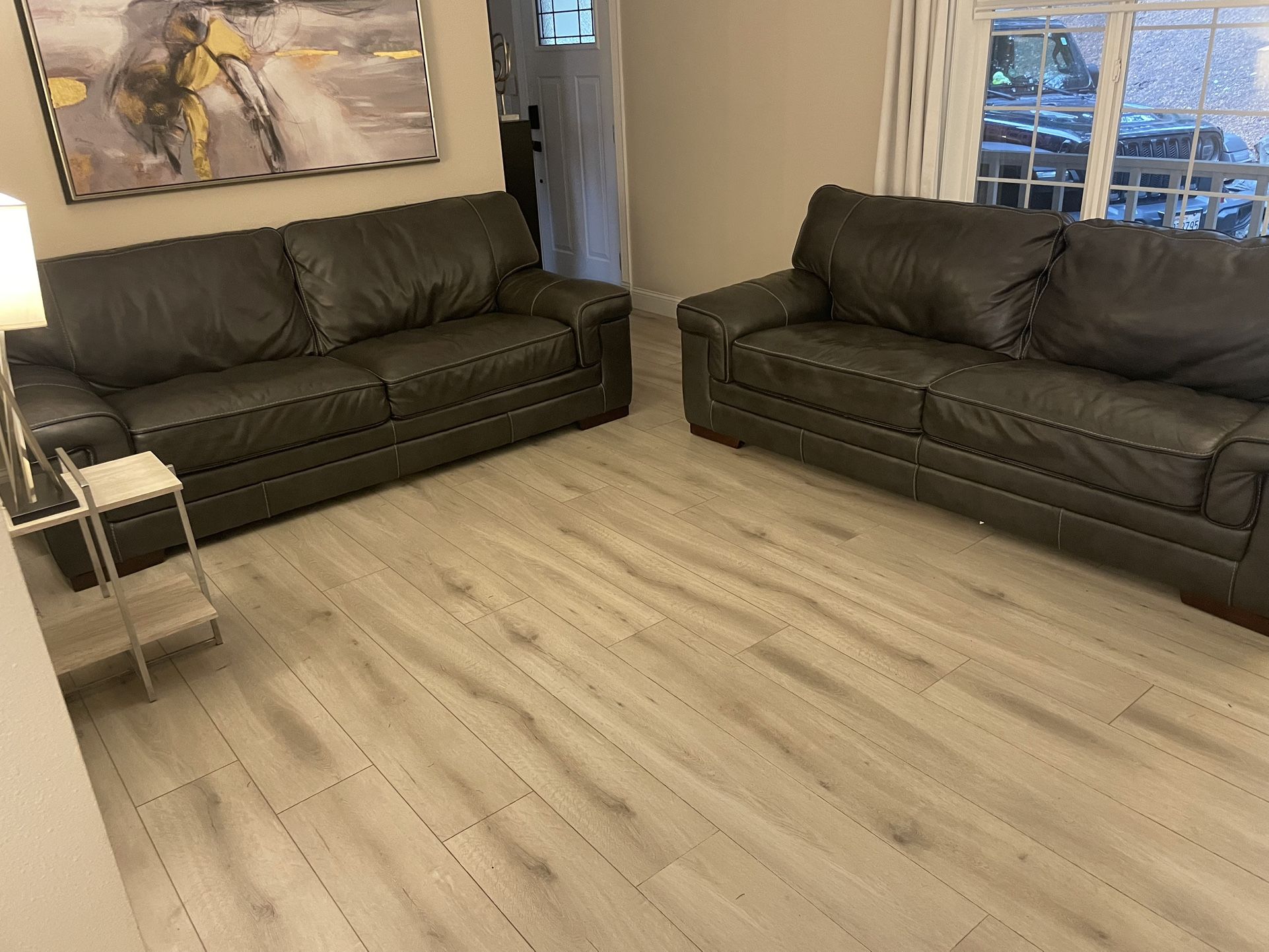 Leather Couches/ Sofa 