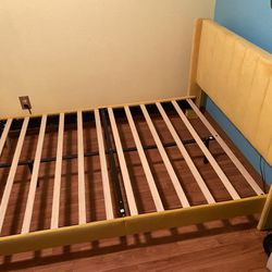 Full size upholstered bed frame