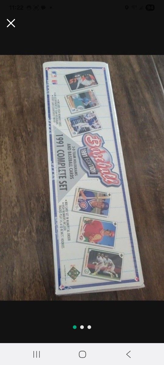 1991 Baseball Card Set 800