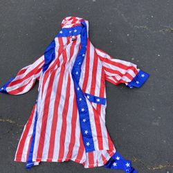 Red white blue Fun new patriotic robe