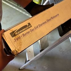 Kenmore Three And Four Burner Gas Grill Stainless Steel Rotisserie