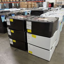  Samsung and LG laundry pedestal drawers.