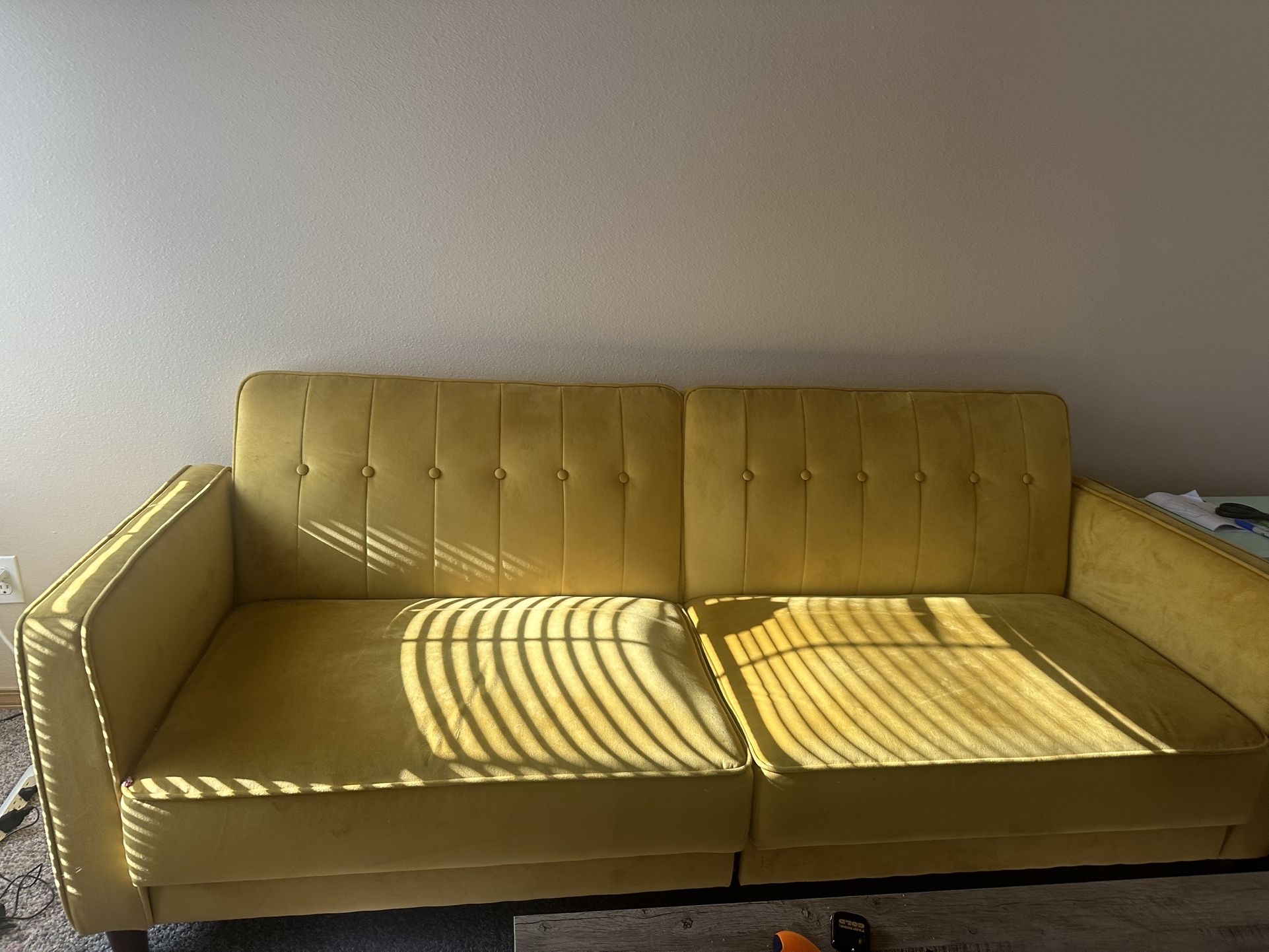 Yellow Futon Couch