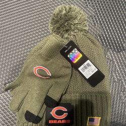 Chicago Bears Beanie/Gloves
