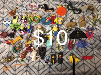 McDonald’s happy meal toy lot lion king minions angry birds rabbids pikachu Batman