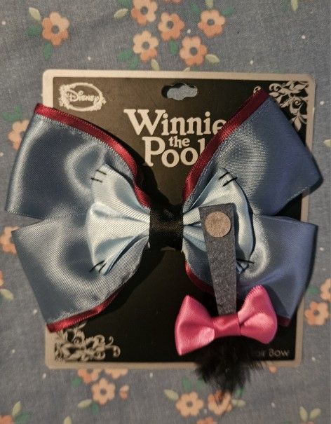 NEW DISNEY WINNIE POOH EEYORE GIRLS HAIR BOW CLIP