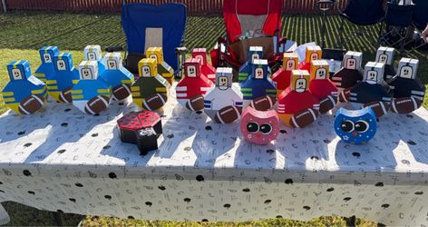 NFL Painted Bricks