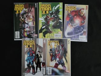 Ultimate Iron Man II #1-5 Complete Set Marvel Comics
