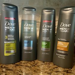 Set of 4 dove men mix scents shampoo•12oz•all for $12