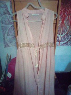 A shear women's ankle length  dress