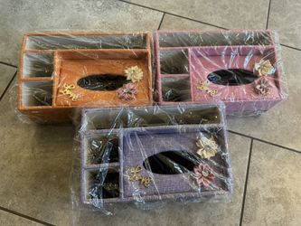 🆕Tissue Box Table Organizer Multicolor Decoration 