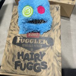 MZURU FUGGLER HAIRY FUGGS SASQUOOSH BLUE FUNNY UGLY MONSTER PLUSH new