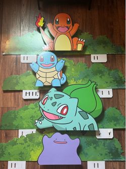 Pokemon x Target Displays Gen 1 Starters - Charmander, Squirtle, Bulbasaur & Ditto