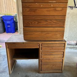 FREE Dresser and Desk. MUST PICK UP
