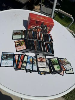 Over 300 Magic the Gathering playing cards