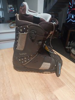 Women's Size 6 Burton Imprint True Fit Snowboarding Boots In Like New Condition C Description