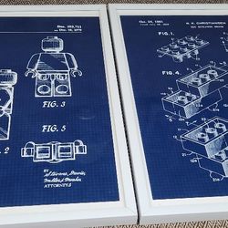 LEGO Patent Blueprint Prints
