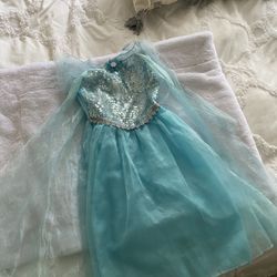 Disney Elsa Frozen Dress Up Costume , Size 6/7