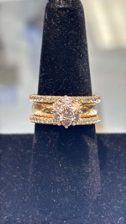 Engagement flower ring