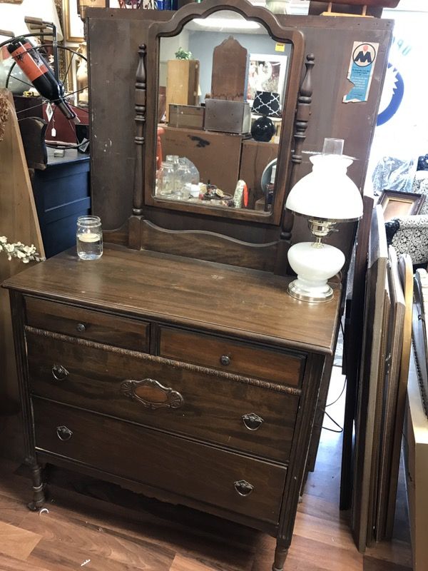 Antique solid wood dresser