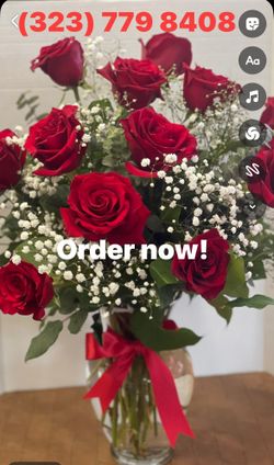 Roses In A Vase