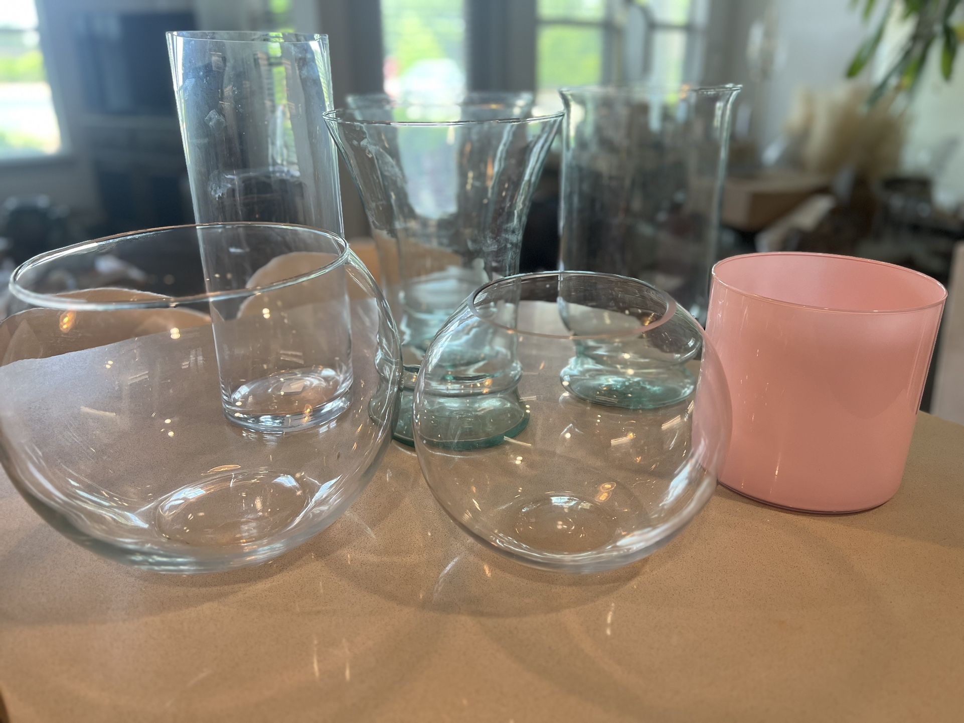 Large Floral vases 