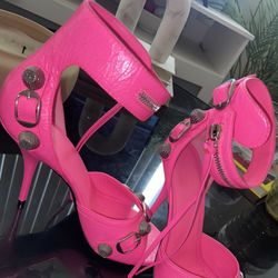 Hot Pink Balenciaga Heels 