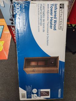 Infrared wood tower heater.