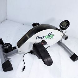 DeskCycle 2 Under Desk Bike Pedal Stationary Exerciser Adjustable Leg White