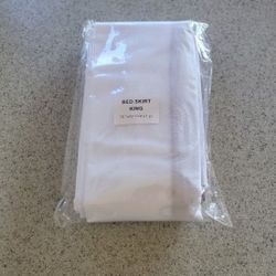 Brand New King Size White Bed Skirt 78 In X 80 In 14 In Deep